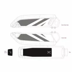 Adesivi Haibike Batteria Bosch 2014-2017 -Vendite Ricambi Ebike adesivi haibike batteria bosch 2014 2017 11