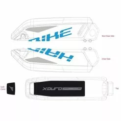Adesivi Haibike Batteria Bosch 2014-2017 -Vendite Ricambi Ebike adesivi haibike batteria bosch 2014 2017 2