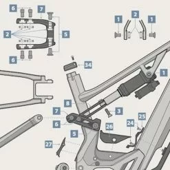 Lapierre Ghost Adattatore Telaio Supporto Portaborracce -Vendite Ricambi Ebike lapierre ghost adattatore telaio supporto portaborracce 2