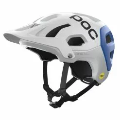 POC Tectal Race MIPS Casco MTB Enduro Bianco/Blu
