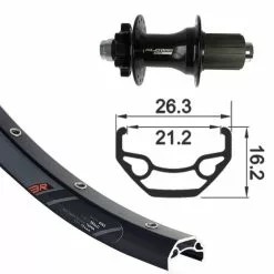 Rodi Black Rock Disc Ruota Posteriore MTB 27.5" 12x142mm